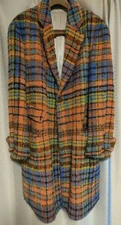 Vivienne Westwood 90's Check Alpaca Coat Rare Vintage Made in Italy