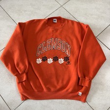 Vintage Clemson Tigers Sweatshirt Mens 2XL Russell Athletic Crewneck USA 90s