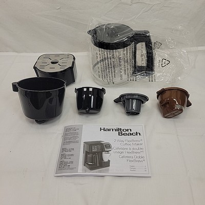 Hamilton Beach 49976 FlexBrew Coffe Maker Parts Carafe Drip Tray Brew Basket New