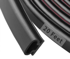 6M Silicone Rubber Sealing Strip Self Adhesive Doors Window Soundproofing Weathe