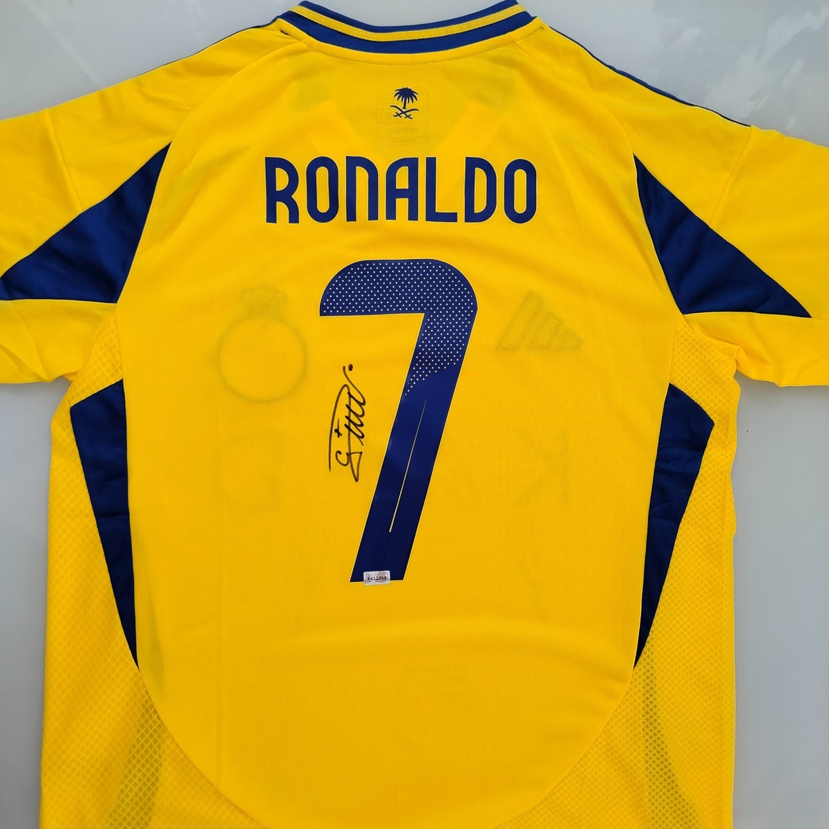 BRA盤79年オリジ！Ronaldo Reseda/Same Cristiano Ronaldo Signed Autographed Al-Nassr Soccer Jersey CR7