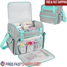 Craft Organizer Bag 3 Way Carrying Multi Pocket Art Supply Storage Tote New