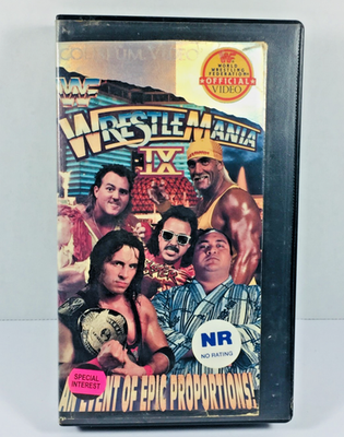 WWF Wrestlemania IX 9 VHS 1993 Coliseum Video Hulk Hogan Bret Hart