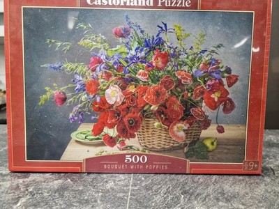 CASTORLAND PUZZLE  BOUQUET WITH POPPIES  500 Teile