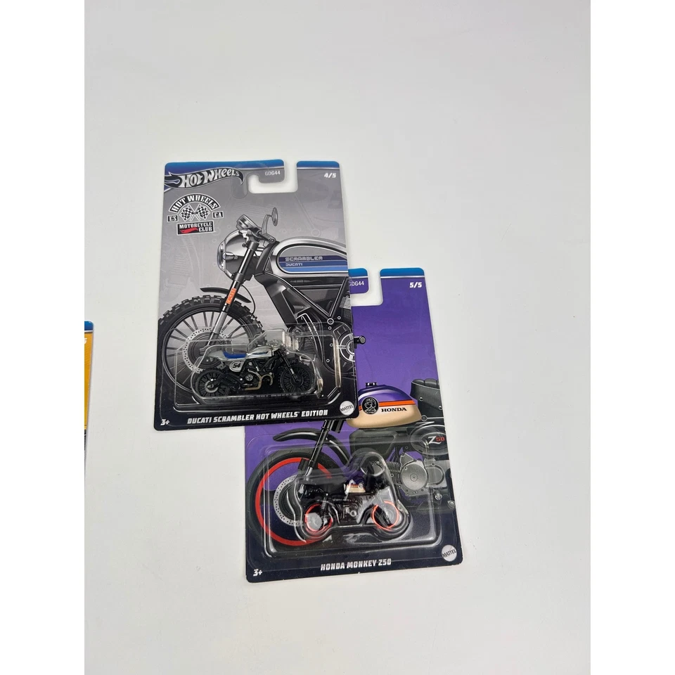 Hot Wheels Motorcycle Club Series Diecast Toy Motorcycles Complete Set Of 5 New - Image 4 of 4