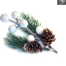 Versatile Faux White Berry Stems for Christmas, Weddings, and Seasonal Crafts