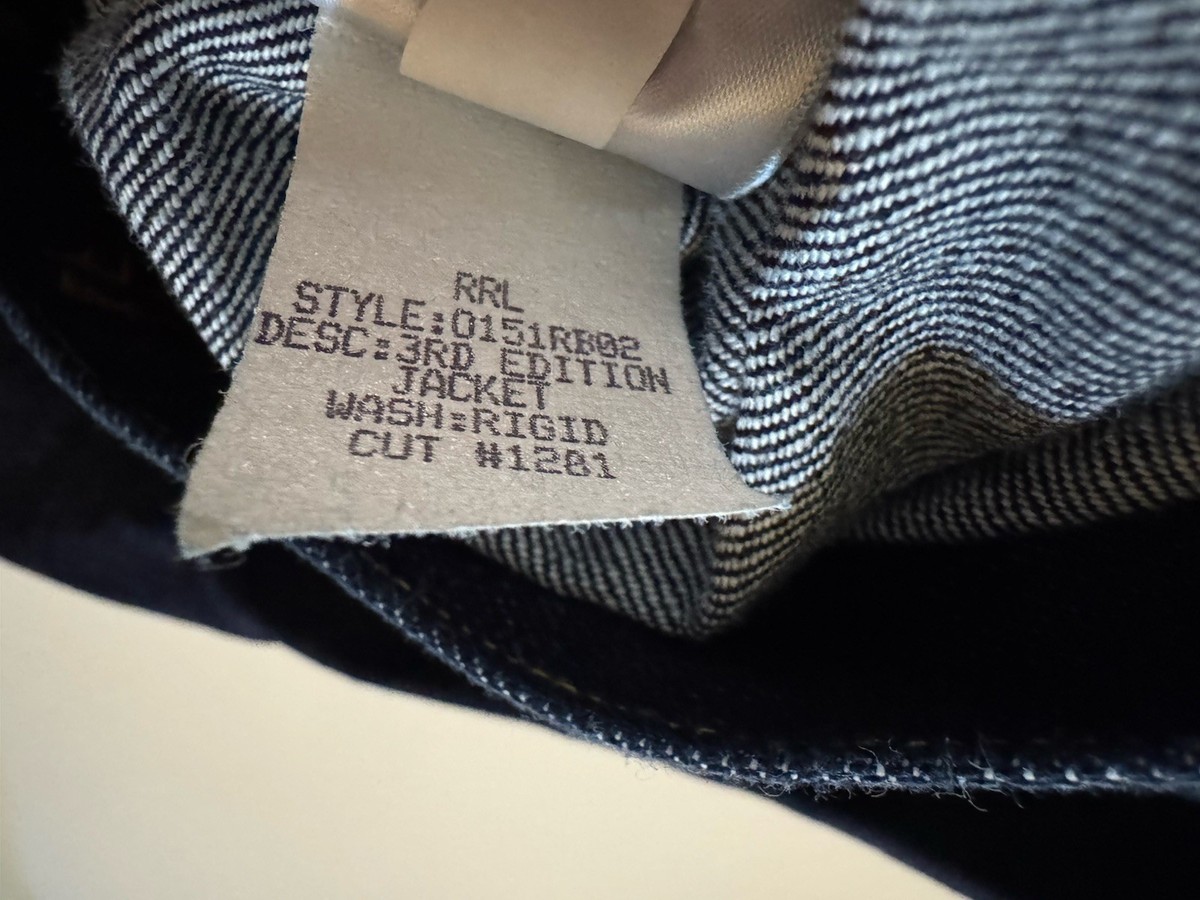 RRL Double RL Ralph Lauren Denim Trucker Jacket Indigo Rigid XL | eBay