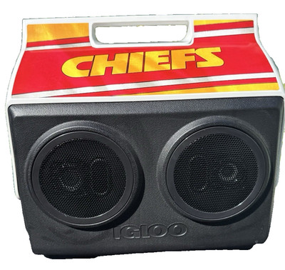 Igloo Kansas City Chiefs KoolTunes Bluetooth Speaker Cooler 14 Qt Tested Works