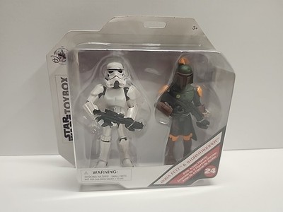 Star Wars Toybox Boba Fett And Storm Trooper 5'' Action Figure 2022 SEALED Disney