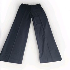 Ines De La Fressange + Uniqlo Black Tailored Wool-Blend Trousers Pants Size 26 
