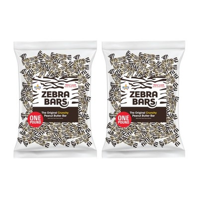 Bulk Peanut Butter Bars - 2 Pounds Wrapped Candy for Sweet Treats