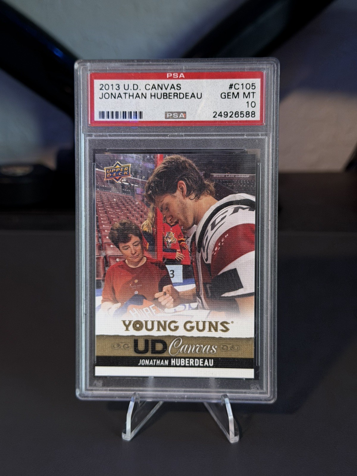 2013-14 Upper Deck Young Guns Canvas Jonathan Huberdeau #C105 Rookie PSA 10