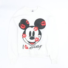 Vintage Mickey Mouse Kisses Disney Crewneck Sweatshirt Size XL