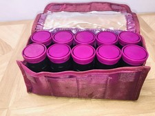 Remington Ceramic 1  Hot Rollers Curlers Purple Compact Travel Case TESTED WORKS