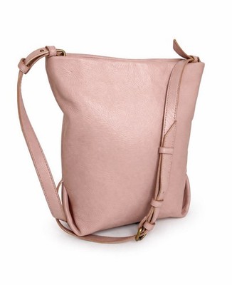 J. Crew Oslo Soft Leather Bucket Bag Pink Shoulder/Crossbody Purse