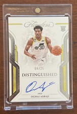 2022-23 Panini Flawless Ochai Agbaji RC Rookie Distinguished Auto /25