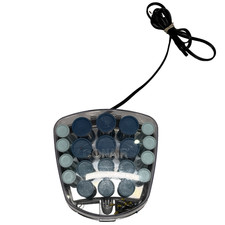 Conair hs34xam heated hair setter roller set blue gray 20 rollers clips travelin