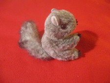 Folkmanis Mini Gray Squirrel Finger Puppet Plush Toy