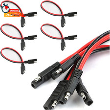 5PCS 2 Pin Quick Disconnect Polarized Wire Harness, 14 Gauge SAE Connector Bulle