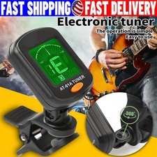 LCD Clip On Chromatic Acoustic Electric Guitar Bass Ukulele Banjo Violin Tuner