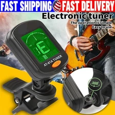 LCD Clip On Chromatic Acoustic Electric Guitar Bass Ukulele Banjo Violin Tuner