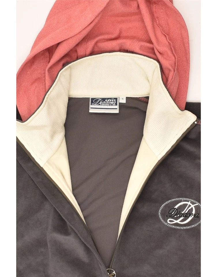 Chándal completo DIADORA para mujer de gran tamaño Reino Unido 10 pequeño gris bloque de color AN14 Foto 4 de 4