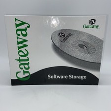 Gateway CD Storage w/ Variety Of CD  S Games Print master 15 CD-ROM EUC