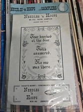 Vtg Needlework Kit Needles 'n Hoops Stamped Embroidery No. 152 Faith Sampler NOS