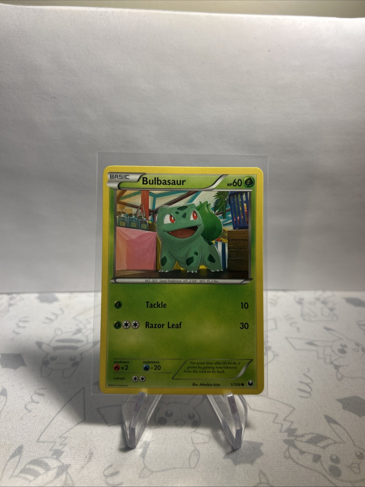 2012 Pokemon Black & White Dark Explorers Bulbasaur #1/108 NM