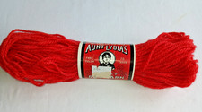 Vintage AUNT LYDIA  S Heavy Rug Yarn Red NEW 