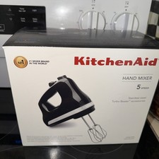 NEW** KitchenAid Hand Mixer 5 Speed Onyx Blac...