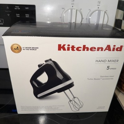 NEW** KitchenAid Hand Mixer 5 Speed Onyx Black Model KHM512OB