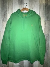 Mens XXL Polo Ralph Lauren Green Hooded Long ...