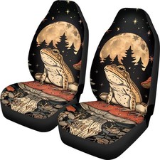Talayituse Frog Mushroom Print Car Seat Covers Moon Forest