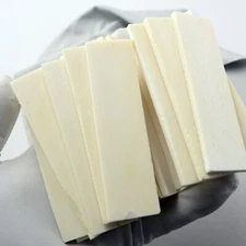 4PCS  Cattle Bone Knife Handle Scales Slabs DIY Making Supply Material USA TOS