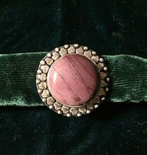 Russian Charoite Cocktail Ring :: 1" Large, Round, Purple, .925 Silver Overlay