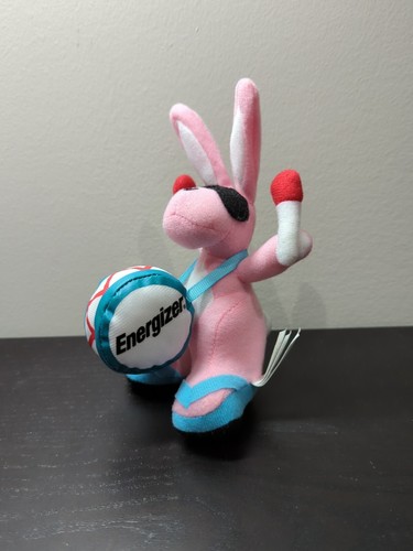 Energizer Battery Ever Ready Bunny Mini Beanie 7" Plush Stuffed Bean 2016