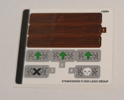 LEGO® Ninjago® Sticker 71717 pz01 Adesivo Viaggio ai Sfugi dei Teschi - Foto 1 di 2