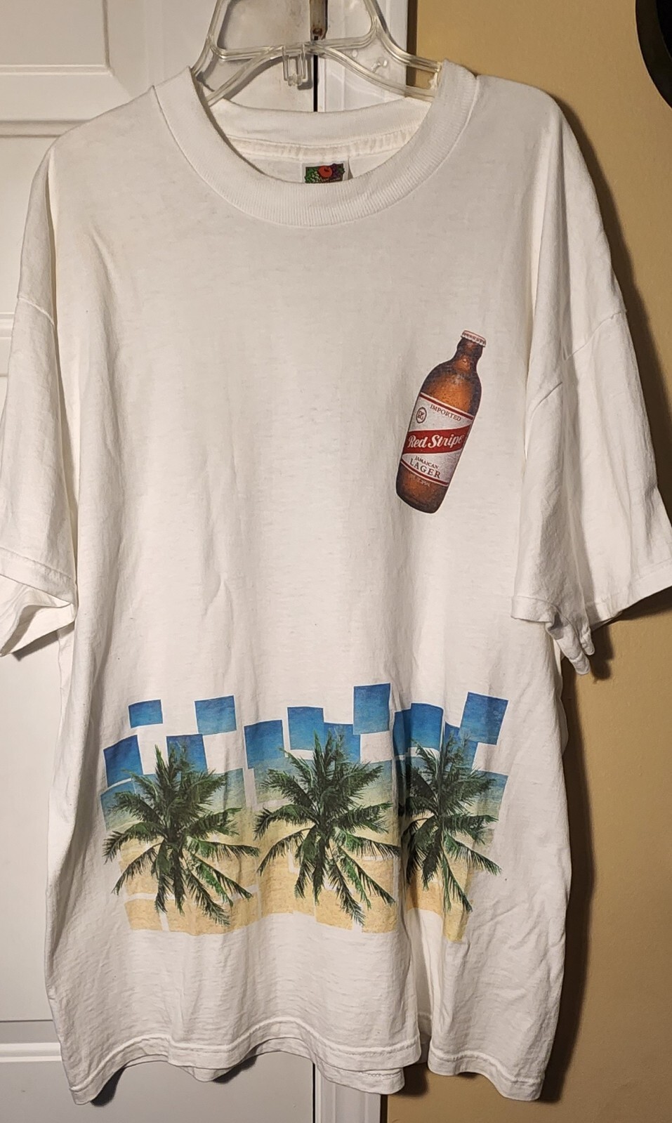 vintage red stripe lager Gem