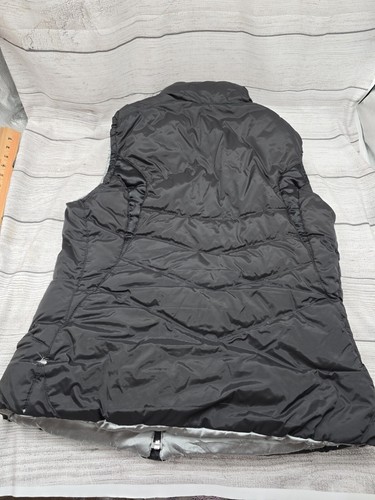 Nike Silver And Black Reversible Goose Down Puffer Vest, Youth XL (16-18) Y2K - Picture 5 of 18