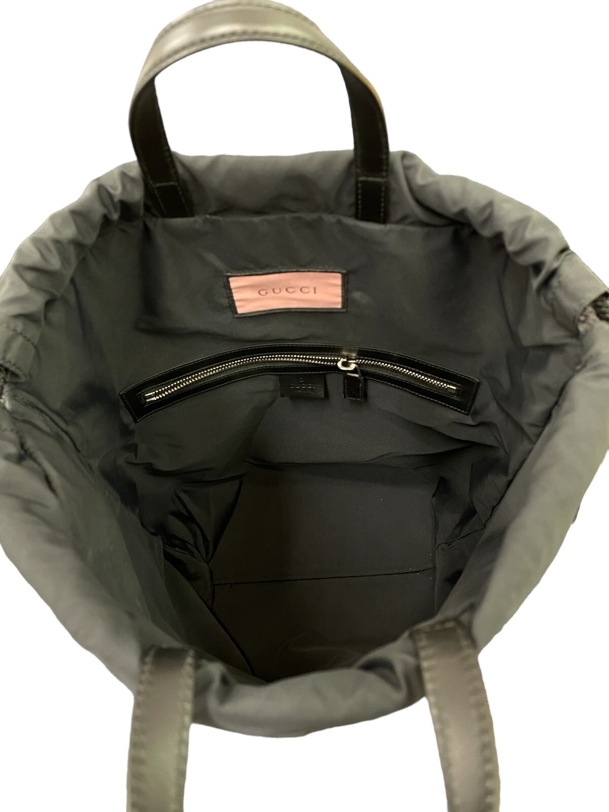 Gucci Ghost Drawstring Backpack Leather "Real" De… - image 11