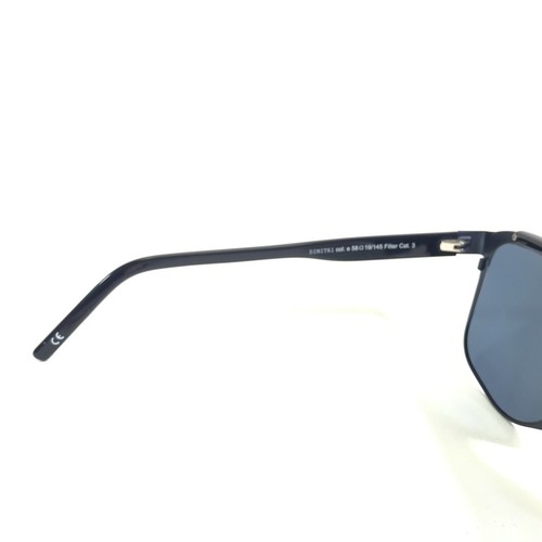 Andy Wolf Sunglasses DIMITRI col.e Blue Square Oversized Aviators Blue Lenses - Picture 7 of 9