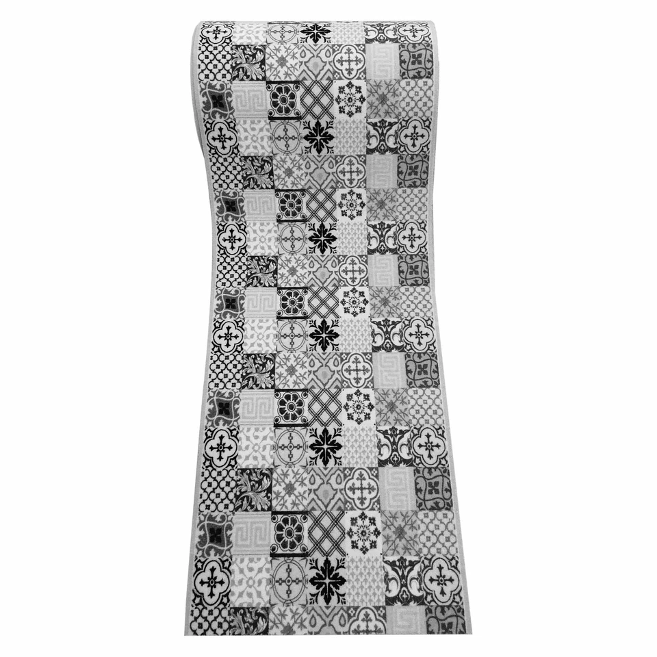 Teppichläufer Brücke Läufer Kachel Fliesen Mosaik Wunschmaß Anti-Rutsch Waschbar - Bild 2 von 4