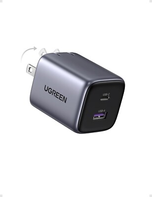 Compact 35W USB-C Charger: Nexode 2-Ports GaN Foldable PPS Fast Wall Charger