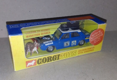Corgi 302 Hillman Hunter Rallye Auto Originalmodell Ersatzbox