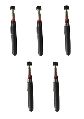 5 x Teleskop Pick Up mit Magnet bis ca. 65 cm Magnetheber Magnetstab bis 2,3 KG
