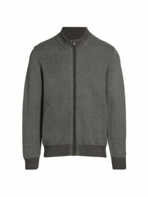 mens herringbone bomber jacket