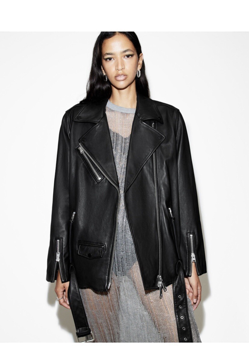 BNWT All Saints Billie Oversized Biker Size Small. RRP £439!
