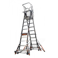 Little Giant 18515-240 Aerial Safety Cage 8'-14' Fiberglass Ladder, Casters on sale Little Giant 18515-240 Aerial Safety Cage 8'-14' Fiberglass Ladder, Casters on sale