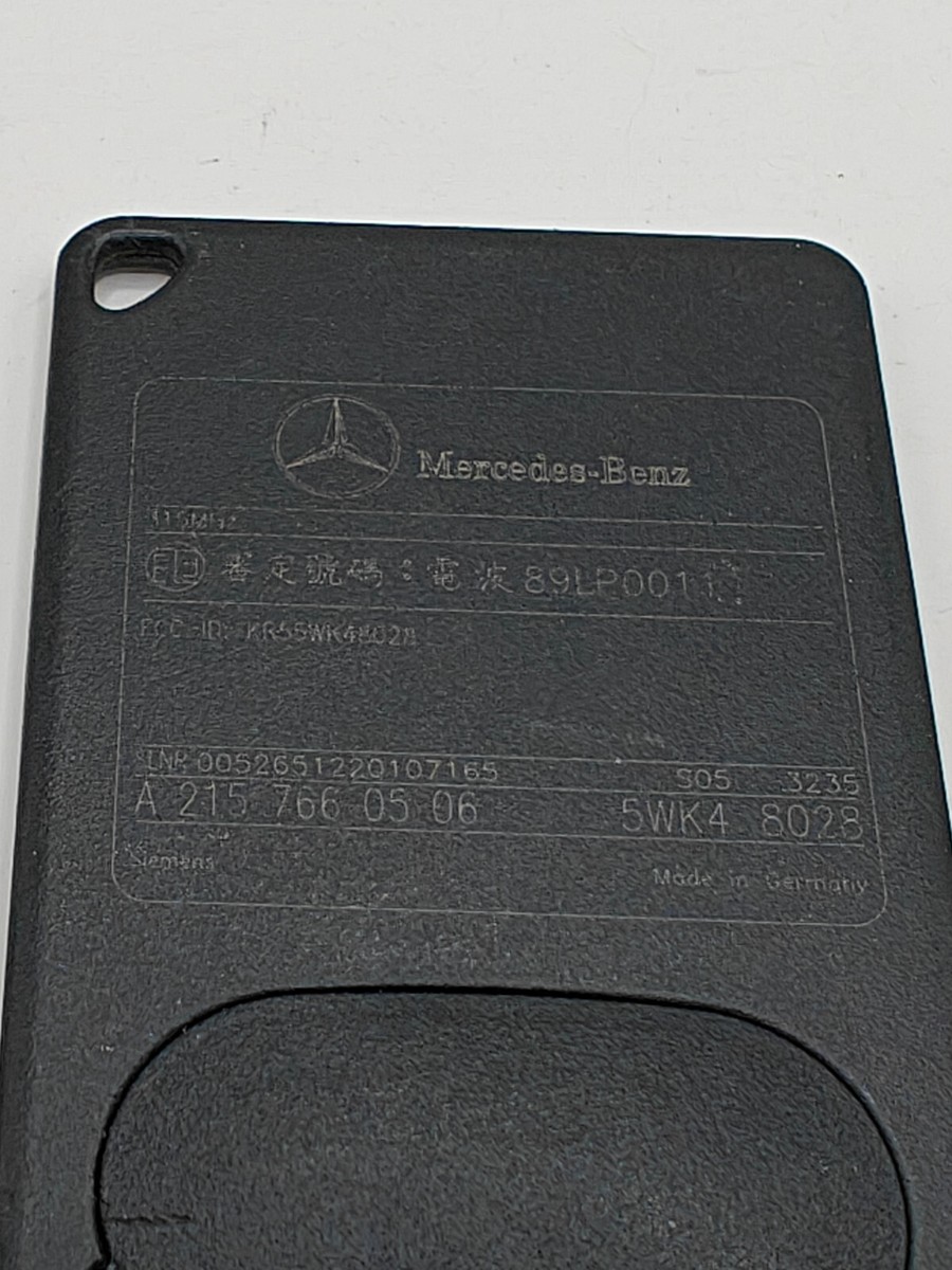 OEM Mercedes Benz Smart Card Key Keyless Entry Remote KR55WK48028